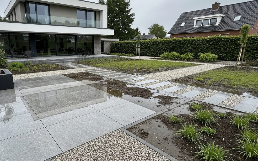 Hardscaping meets drainage for modern gardens