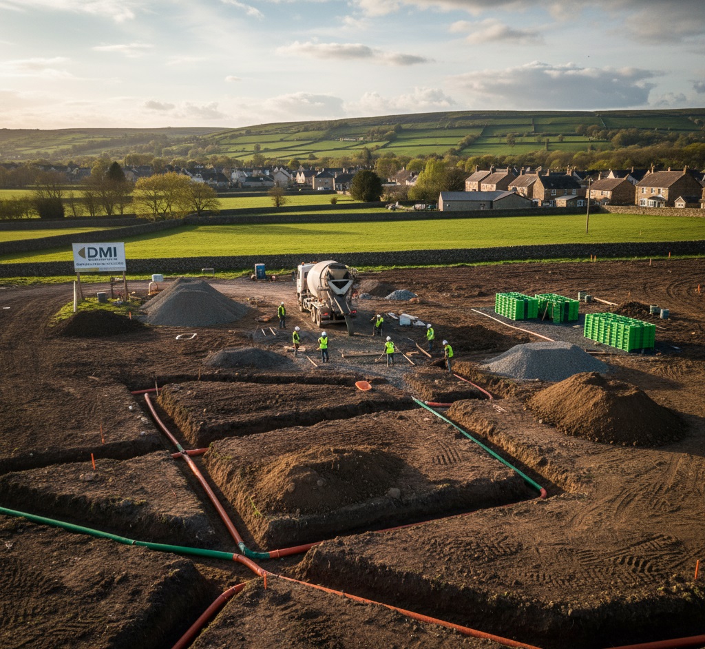 Groundworks for new builds DMI Yorkshire