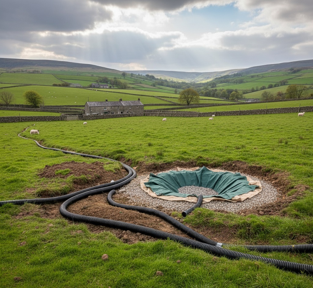 Soakaways & Land Drains in Yorkshire DMI